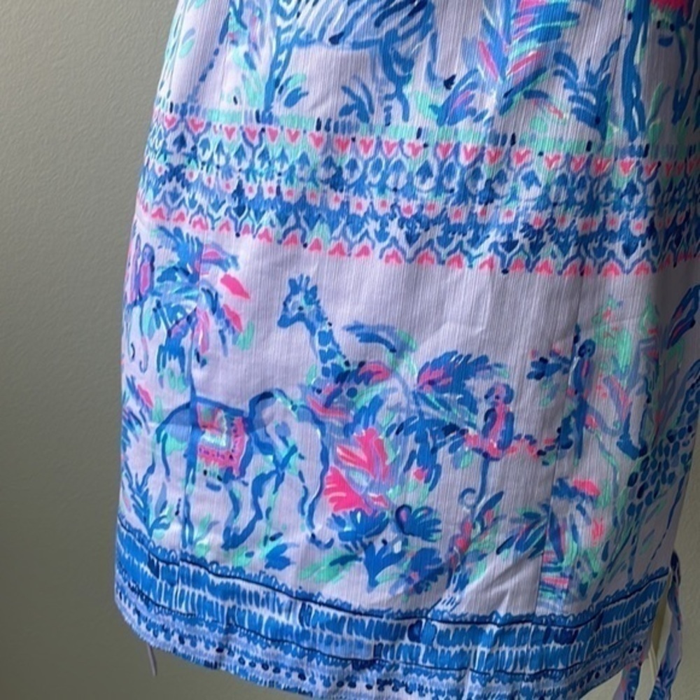 Lilly Pulitzer dress sundress light lilac size 2 animal themed - Picture 3 of 12